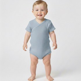Resim Bebek Zıbın Kısa/Mavi - 3-6 Months 