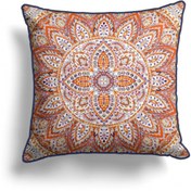 Resim Maxx Deco 11273 Kırlent Kılıfı - Turuncu - 43x43 cm 