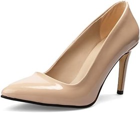 Resim Mio Gusto Basic Bej Rugan Kadın Stiletto Topuklu Ayakkabı 