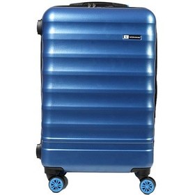 Resim Vegmann Tartılı Scadel Mavi Orta Boy Valiz Mavi 