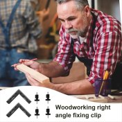 Resim Dadata 90 Derece Cetvel Sağ Açılı Ahşap Işleme Meydanı 90 Derece Açılı Cetvel Alüminyum Alaşımlı Carpenter Square Aracı Professional (Yurt Dışından) 