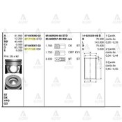 Resim Piston Segmanlı Accent 06-11 Era Dizel / Getz 06-11 Dizel Std 87-71128-std 