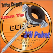 Resim ece life Boru Kelepçesi -Trifonlu Kelepçe -Doğalgaz -Uzun Tip - ½'' (Pk.İçi/Ad.: 2Adet) 