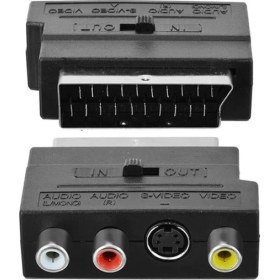 Resim Scart Adaptör Switch'li (In-Out) 