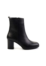Resim Siyah Leather Kadın Bot & Bootie K02087752903 Siyah 