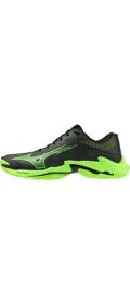 Resim Mizuno Wave Lightning Elite Erkek Voleybol Ayakkabısı Siyah / Yeşil 