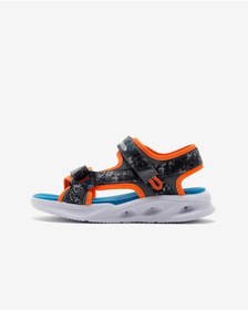 Resim Skechers Sola Glow Sandal - Aquatastic Büyük Erkek Çocuk Gri Işıklı Sandalet 401672l Ccor Gri 