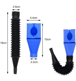 Resim Buffer Buffer® Katlanabilir Plastik Motor Yağ Hunisi 1 Adet Dayanıklı Malzeme ile Araba ve Motorsikletler İçin 