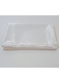 Resim Saten Beyaz Renk Güneşlik Perde Beyaz 