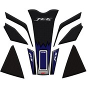 Resim GP Kompozit SYM Jet 14 2017-2024 Uyumlu Tank Pad Seti Mavi 