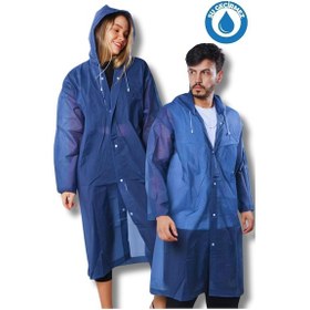 Resim Kadın Erkek Yağmurluk Kapüşonlu Çıtçıtlı Eva Lacivert Yağmurluk Bymmrc881r04 Lacivert 