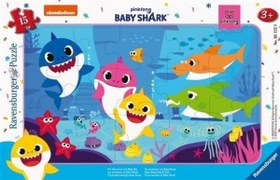Resim Ravensburger 15 Parça Çerçeveli Puzzle Baby Shark 051229 