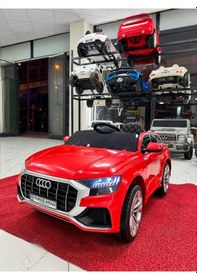 Resim Audi Akülü Araba 12 Volt 0-5 Yaş Kırmızı 