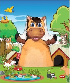 Resim Tox At Evcil Hayvanlar Keçe El Kukla T321 . Eğitici Oyuncak 