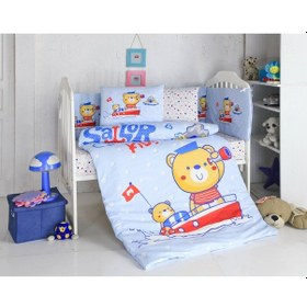 Resim Komfort Home Bebek Uyku Seti 8 Parça Ranforce %100 Pamuk /Captain 