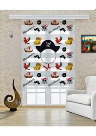 Resim Perdecizade Enxboy Korsan Dijital Baskılı Zebra Perde-cocuk Odası-stor Perde Pz-431 Renkli 