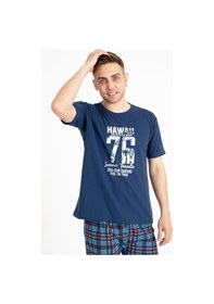 Resim Erkek Baskılı Pijama Takımı Kısa Kollu Isem Moda 2170-K (538760902) 