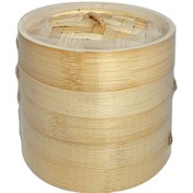 Resim Bambu Buharlı Pişirici 21 Cm 2 Katlı Bamboo Steamer 21 Cm 2 Layer Diğer