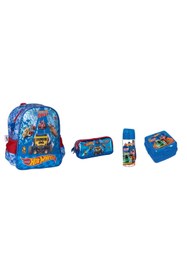 Resim Hot Wheels Anaokulu Çantası Seti ( 4 parça) 