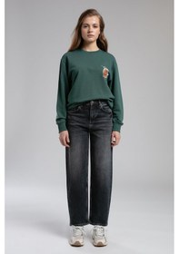 Resim Iona Kadın O Yaka Sweatshirt Zümrüt-21482 Zümrüt 