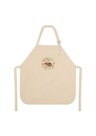 Resim %100 Pamuk Hambez Çocuk Mutfak Ve Etkinlik Önlüğü Çift Kat Krem 