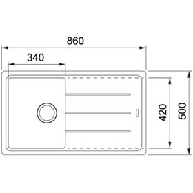 Resim Franke Basis Bfg 611 Sahara Granit Eviye 