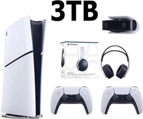 Resim Playstation 5 Slim Dijital 3TB +2.Dualsense+PS5 KAMERA +3D PLUS KULAKLIK 