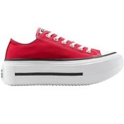 Resim Converse Chuck Taylor All Star Lıft Double Stack Platform Kadın Spor Ayakkabı Kırmızı 