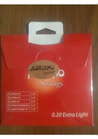 Resim Adriano Paslanmaz Çelik Vakumlu Pakette 0.20 Uzun Saz Teli Seti 