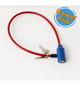 Resim Cmc Tools Ince Bisiklet Kilidi 7 Mm X 60 Cm 