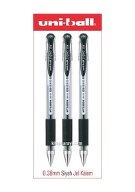 Resim Uniball Signo Dx 0.38 Mm Siyah Jel Kalem 3 Adet Um-151 