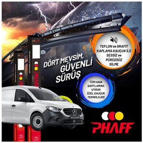 Resim Mercedes Citan Tüm Modellere Uyumlu Ön Silecek Takımı 