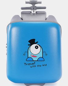 Resim Tucklebery Oturaklı Gezgin Çocuk Valizi - Mavi - Mavi / Standart 