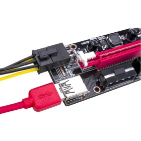 Resim Hubstein Riser V009S Plus Altın Pcı-Express X1 X16 Mining 