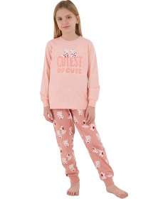 Resim Rolypoly Rp3708-2 Kız Çocuk Kışlık İkili Pijama Takım SOMON 