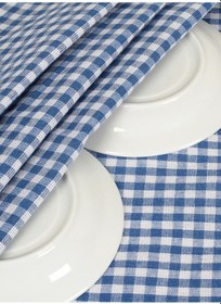 Resim Mavi Renkli Pöti Kare Kurulama Bezi,beslenme Ve Servis Peçetesi 