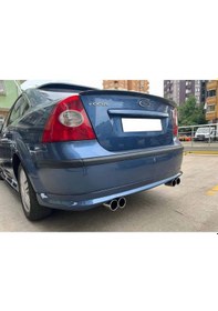Resim Ford Focus 2 Sedan Arka Ek Plastik Siyah Difüzör 2004 2005 2006 2007 2008 Arka-difizör-bodykit-ek 