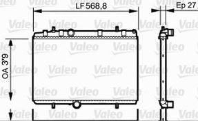 Resim RADYATÖR 307-407-C4-C5-BERLINGO-PARTNER1.6-1.8-2.0 HDİ AC KLİMASIZ MEK 380x552x26 