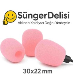 Resim Mikrofon Süngeri 1 Adet – Rüzgar ve Gürültü Önleyici | Motosiklet & Yaka Mikrofon Uyumlu 