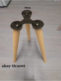 Resim AKAY TİCARET AHŞAP KONİK AYAK 3 lü 40 cm 