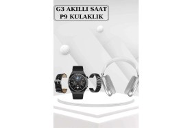 Resim Pileli Store Pilelistore Yeni Nesil Sesli Görüşme Akıllı Saat ve Powerbank Çoklu Şarj Girişli Bluetooth Kulaklık Nabız Ölçer 