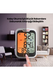 Resim ThermoPro TP358 Telefon Kontrollü, Saatli, Takvimli, İç Mekan Sıcaklık ve Nem Ölçer Termometre 2 Ade 