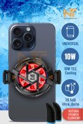 Resim Nezih Case Universal Magnetik Yapıştırmalı-Klipsli TEC Soğutma Sistemli RGB Işıklı Telefon Soğutucu Fan 