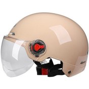 Resim Like Life Kask Motosiklet Yarım Kask Gibi Emniyet Kaskı U859zc Bej 