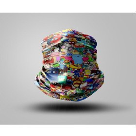 Resim Bandana Desenli Siyah 