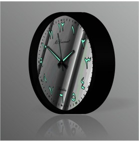 Resim Siyah Çerçeve Beyaz Zemin 22Cm Arapça Farsça Fosforlu Duvar Saati (502954651) Beyaz - Siyah 