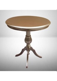 Resim Fiskos Sehpa Eko 90503 Baba 4ayak 65 Cm Hareketli Mdf Tabla Parlak Gold El Yapım 