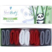Resim Novibaby 5'li Bambu Yenidoğan Bebek Çorabı I Windy I 0-6 ay "Karışık Renkli" 
