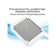 Resim Shineyee Alüminyum Isı Radyatörü 12cm Montajlı Su Enjeksiyonu, Su Ayırıcı İçeren, Bilgisayar Cpu Ve Endüstriyel Sistler İçin Soğutma 