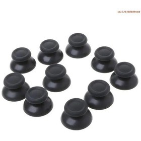 Resim Ps4 İçin Siyah Denetleyici Kaymaz Joystick Rocker Joystick Düğme Kapak Tutacağı 